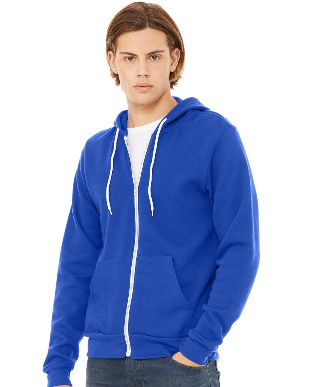 BELLA + CANVAS® Unisex Lightweight Sponge Fleece Zip-Up Hoodie